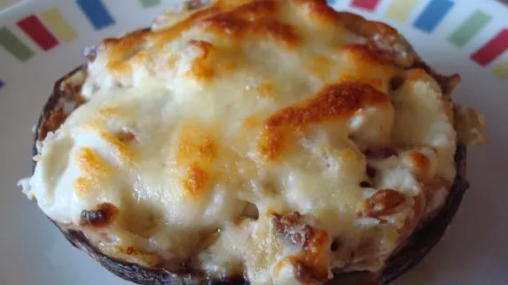 Bacon And Cheese Stuffed Portobello