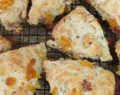 Bacon-Cheddar-Chive Scones