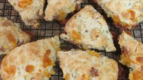 Bacon-Cheddar-Chive Scones