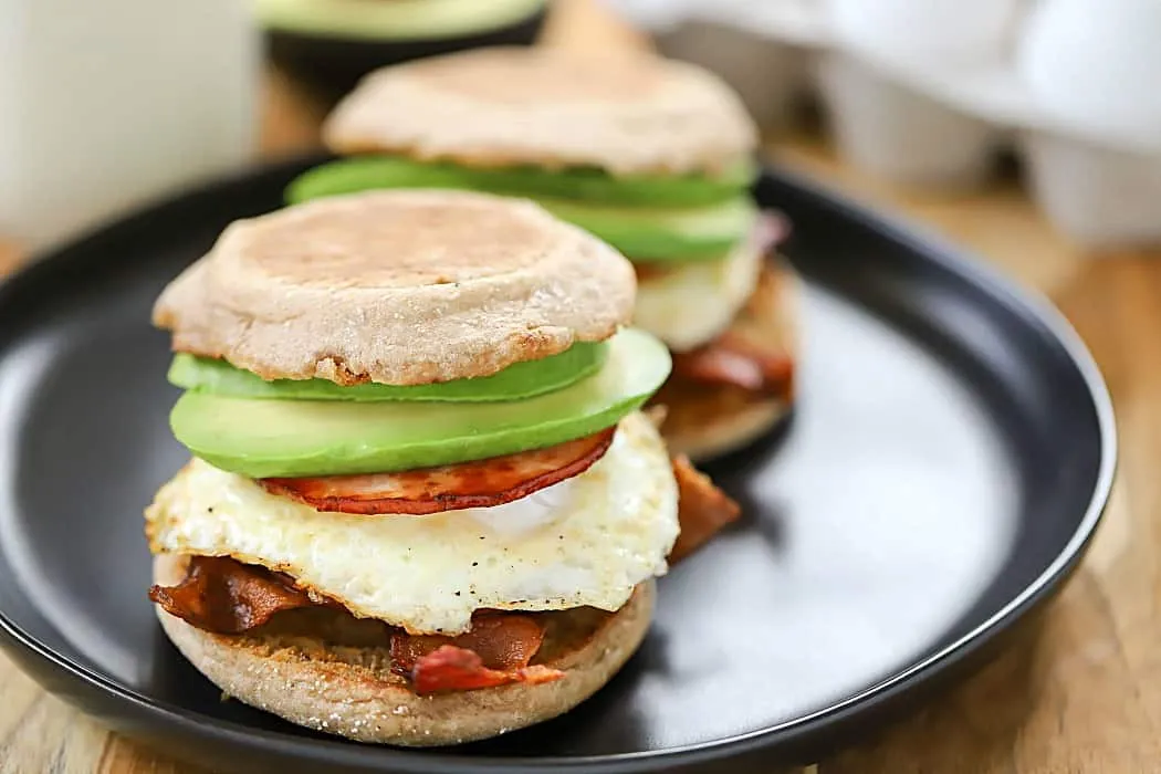 Bacon Egg And Avocado Breakfast Sandwich