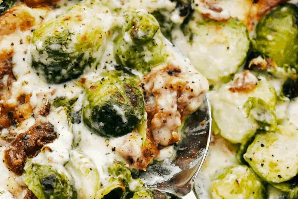 Bacon Parmesan Brussels Sprouts