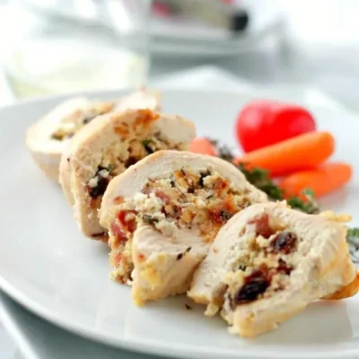 Bacon Stuffed Chicken Breast With Honey And