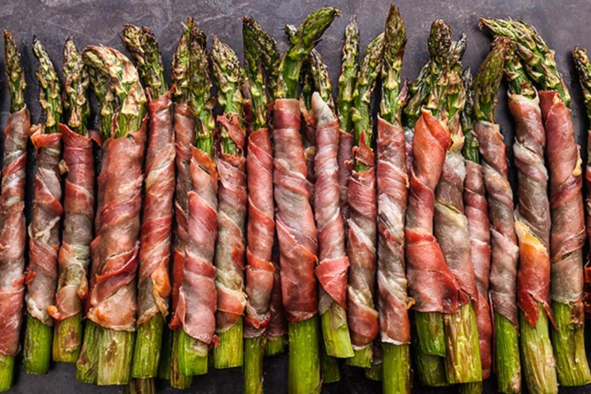 Bacon Wrapped Asparagus With Cilantro