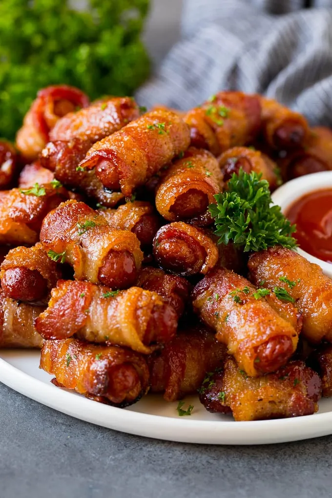 Bacon Wrapped Brown Sugar Smokies