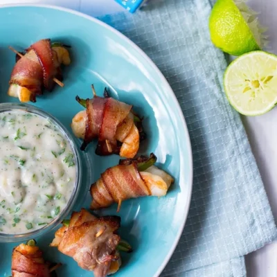 Bacon Wrapped Shrimp With Jalapeno