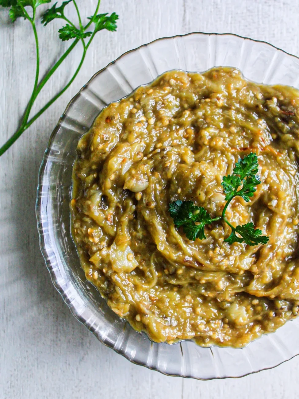 Baigan Choka Roasted Eggplant