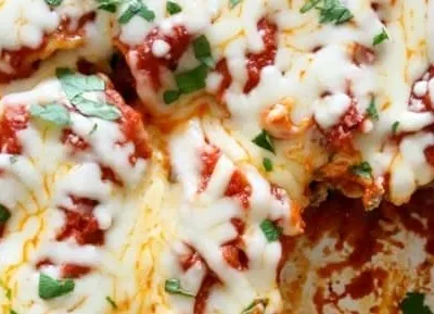 Baked Beef And Cheese Manicotti Cannelloni