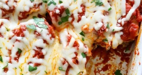 Baked Beef And Cheese Manicotti Cannelloni