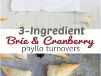 Baked Brie Phyllo Cups With Craisins And Walnuts