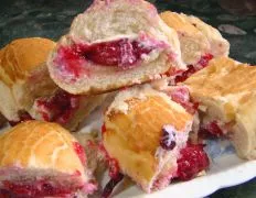 Baked Brie/Cranberry Bun Appetizers