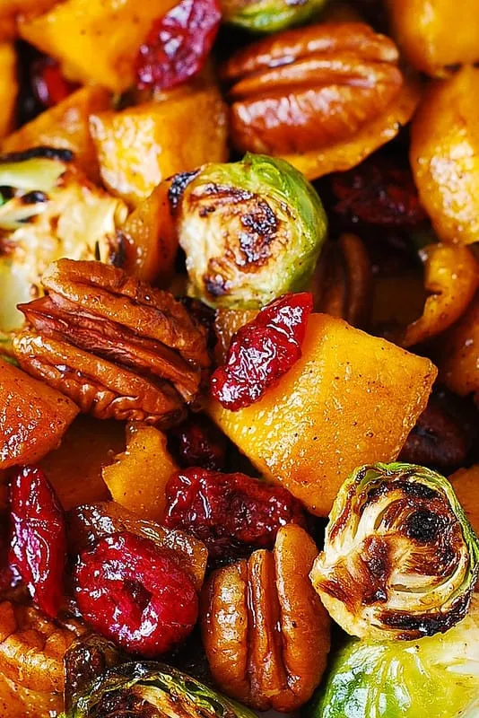 Baked Butternut Squash And Cranberries