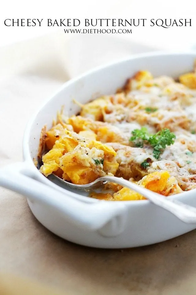 Baked Butternut Squash And Parmesan Cheese