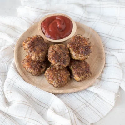 Baked Cheesy Chicken Nuggets No Bread