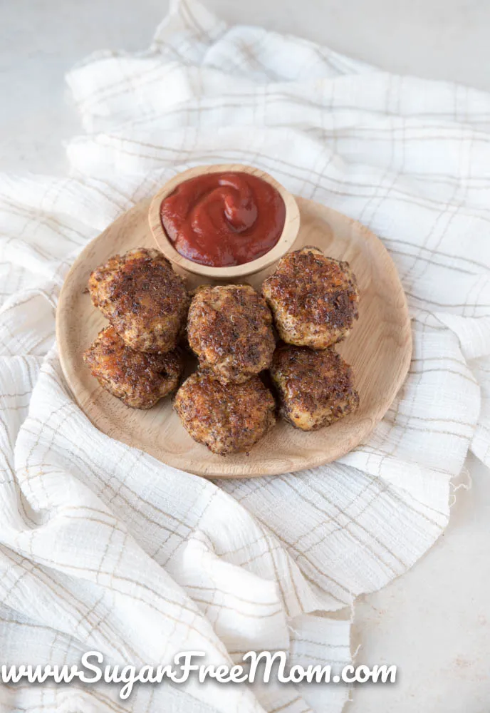 Baked Cheesy Chicken Nuggets No Bread