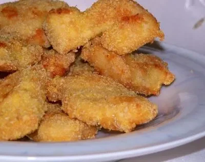 Baked Cheesy Chicken Nuggets No Bread