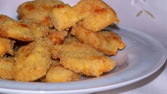 Baked Cheesy Chicken Nuggets No Bread