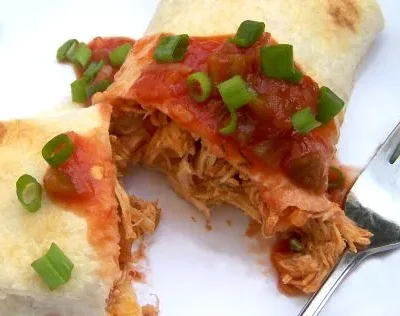 Baked Chicken Chimichangas