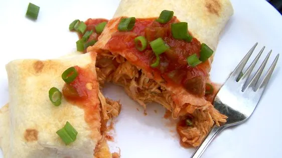 Baked Chicken Chimichangas