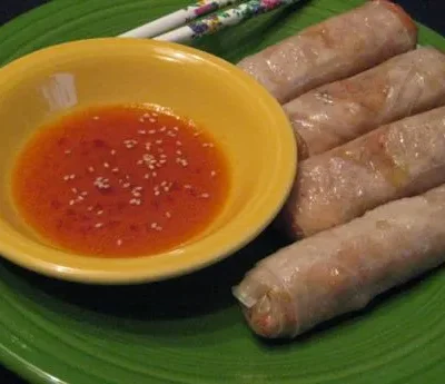 Baked Chicken Spring Rolls