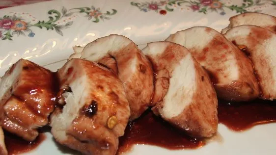 Baked Chicken With Special Raspberry Sauce