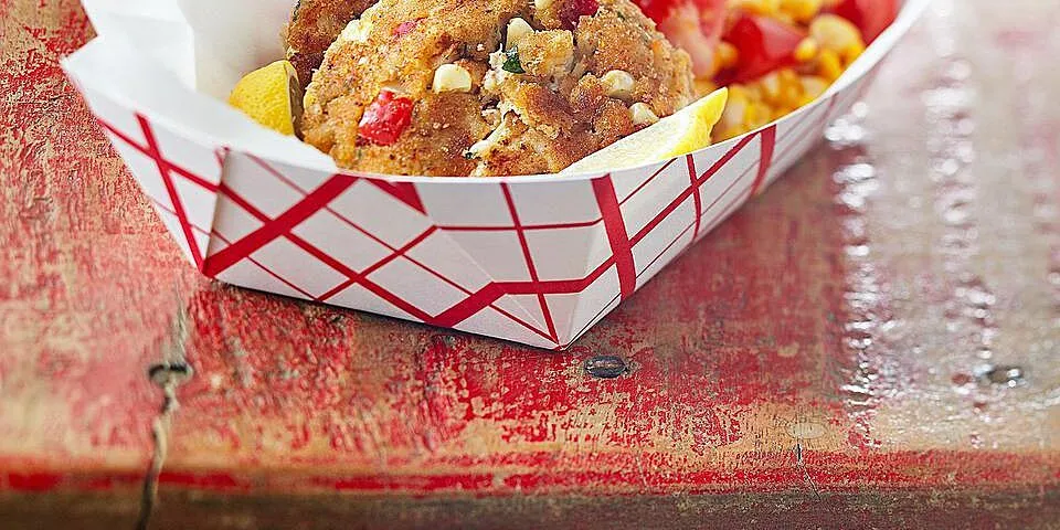 Baked Corn And Crab Cakes