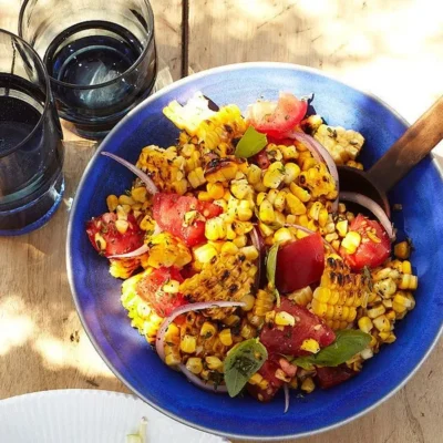 Baked Corn And Tomatoes