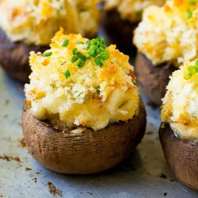 Baked Crab Stuffed Mushrooms