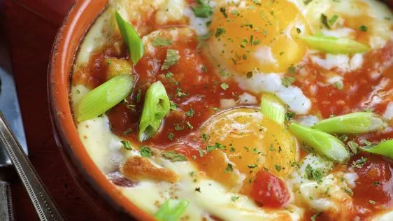 Baked Eggs With Salsa