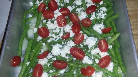 Baked Green Beans With Feta Cheese