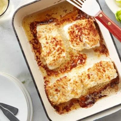 Baked Halibut With Cheese