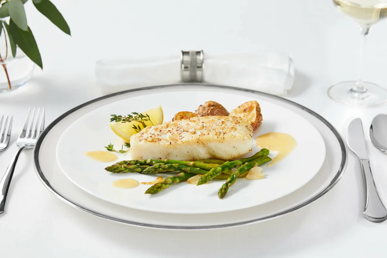 Baked Halibut With Filbert Butter