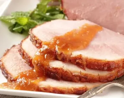 Baked Ham Glazed With Pineapple And