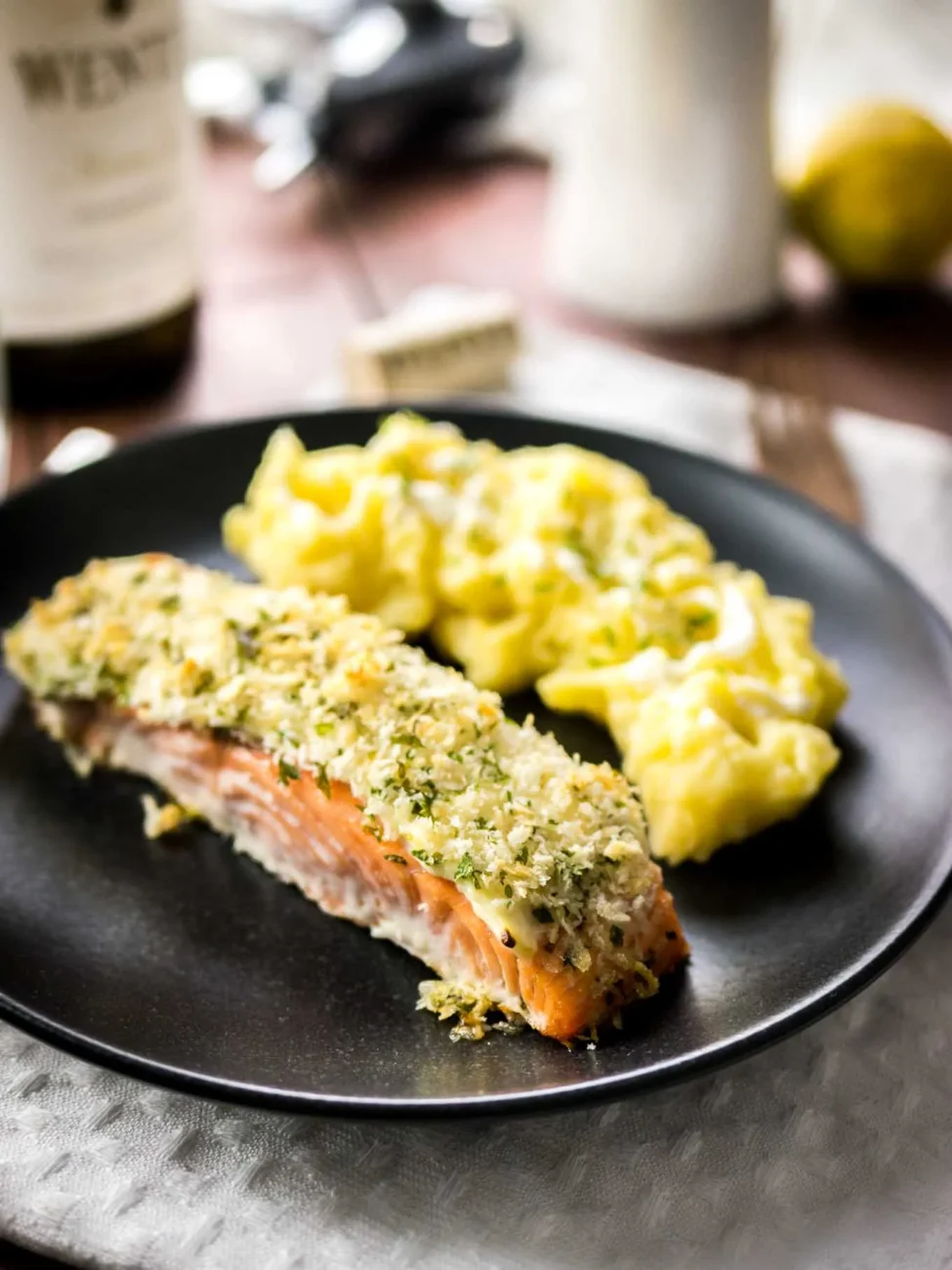 Baked Horseradish Salmon With