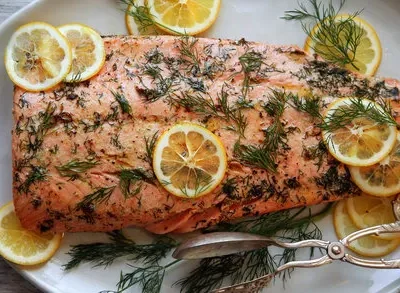 Baked Lemon Butter Salmon