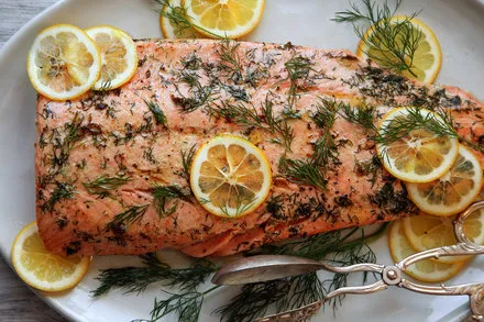 Baked Lemon Butter Salmon