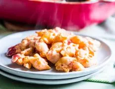 Baked Macaroni And Cheese With Stewed Tomatoes