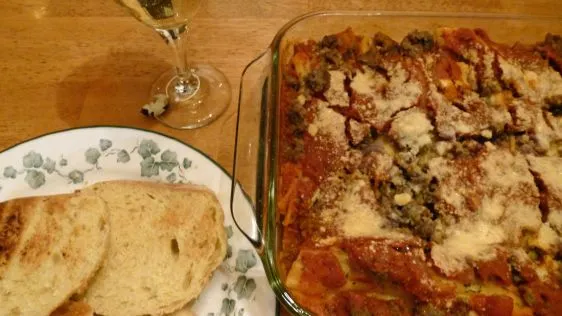 Baked Manicotti With Meat Sauce