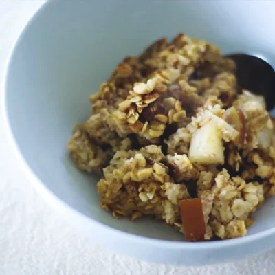 Baked Oatmeal Recipe With Pears Bananas And Walnuts