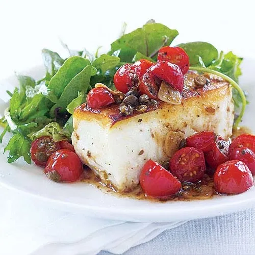 Baked Oregano Halibut