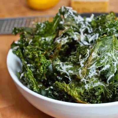 Baked Parmesan Kale Chips