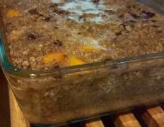 Baked Peach Oatmeal