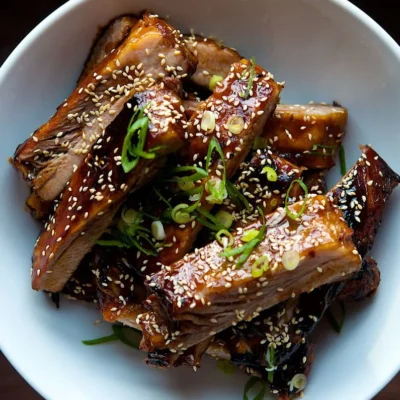 Baked Pork Ribs With Hoisin Barbecue Sauce