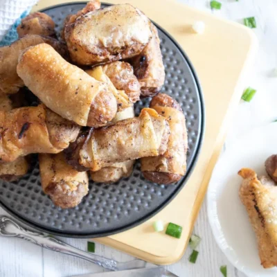 Baked Pork Spring Rolls