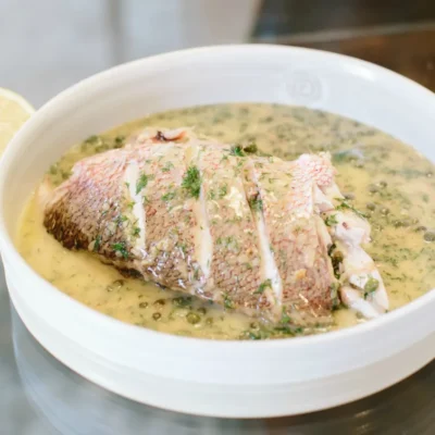 Baked Red Snapper In Dill Sauce