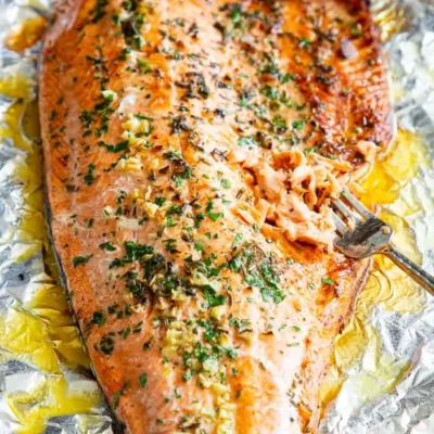 Baked Salmon With Coriander And Thyme