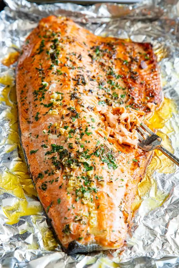 Baked Salmon With Coriander And Thyme