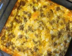 Baked Sausage And Cheese Omelet