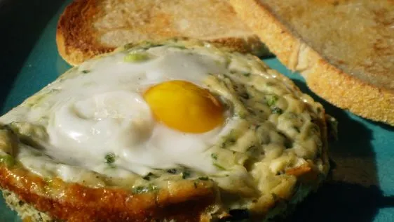 Baked Spinach And Eggs