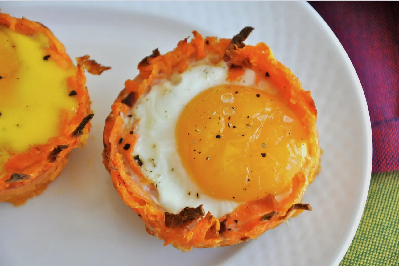 Baked Sweet Potato Egg Cups