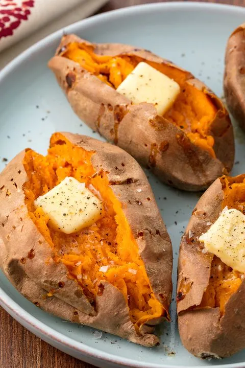 Baked Sweet Potato How To Bake Sweet Potatoes